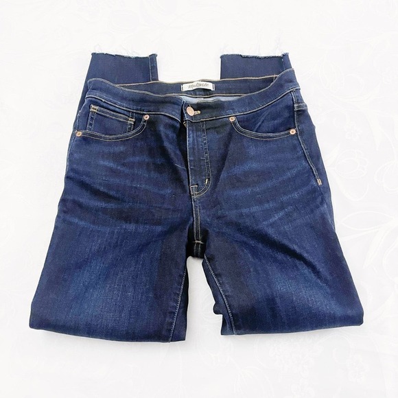 Madewell 9" High Rise Skinny Dark Wash Denim Jeans SZ28 - Picture 5 of 7